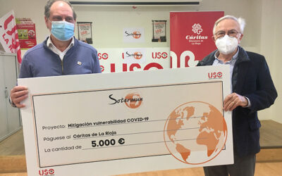 Sotermun aporta 5.000 euros al Fondo Común y de Solidaridad de Cáritas La Rioja