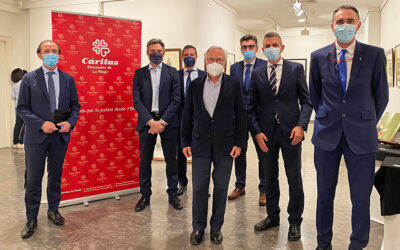 Ibercaja, BBVA y la editorial Fulgencio y Pimentel aúnan esfuerzos en la exposición “Arte y Esperanza” a beneficio de Cáritas La Rioja