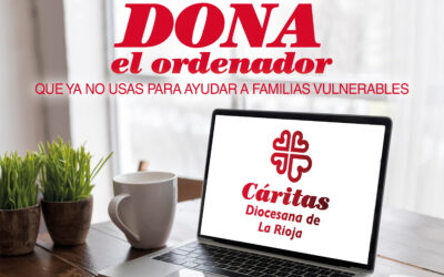 Cáritas La Rioja necesita ordenadores portátiles para poder ayudar a romper la brecha digital que sufren familias vulnerables