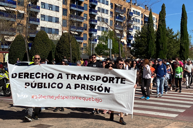 Marcha al centro penitenciario de Logroño