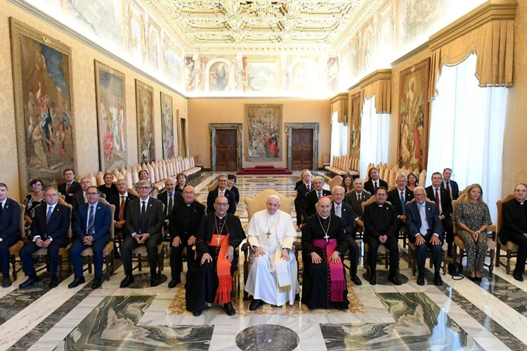 Audiencia concedida por el Papa Francisco en septiembre de 2022 al Consejo General con motivo del 75 aniversario de Cáritas Española ©Vaticano