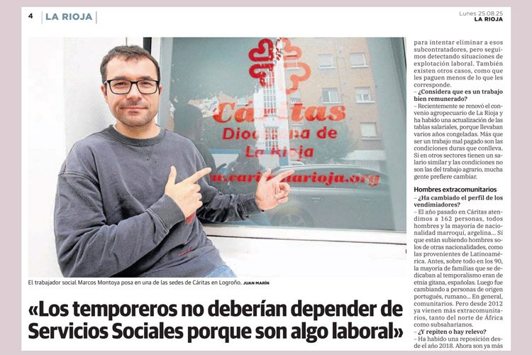 entrevista-a-Marcos-Montoya-sobre-la-atencion-a-temporeros-en-Diario-La-Rioja