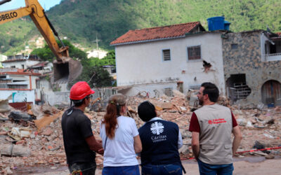 Cáritas Española aumenta a un millón los fondos para responder a la emergencia humanitaria causada por el doble terremoto en Venezuela