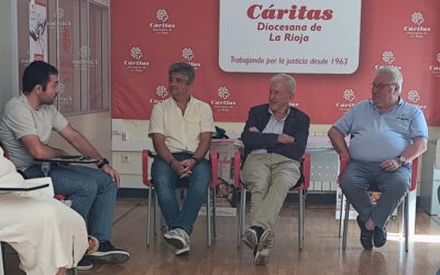 El presidente de Cáritas Española visita Cáritas La Rioja